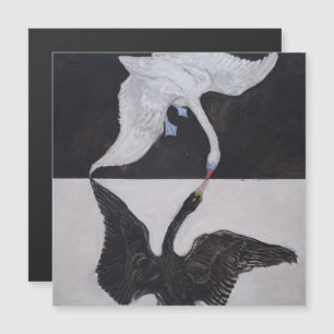 Convite Magnético Hilma Af Klint, The Swan No.1, Abstrato Art