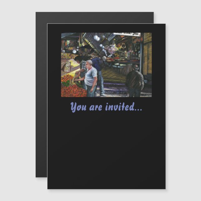 Convite Magnético Homens do Comércio, Jerusalém (Frente/Verso)