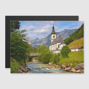 Convite Magnético Igreja de montanha com paisagem