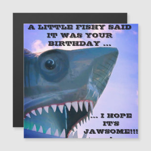 CONVITE MAGNÉTICO ÍMÃ DE PORTA CRUZEIRO TUBARÃO