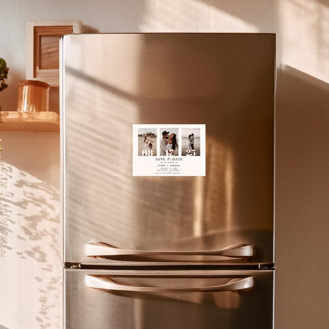 Convite Magnético Ímã de Salvar a Data, Foto Moderno Salvar a Data (Criador carregado)