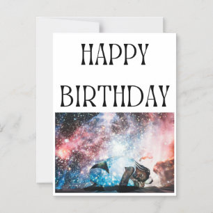 Convite Magnético Ímã Feliz Aniversário Céu Estrelado & Senhora Eleg