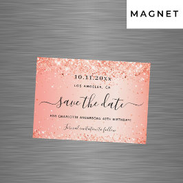 Convite Magnético Imã salve a data de orvalho de aniversário