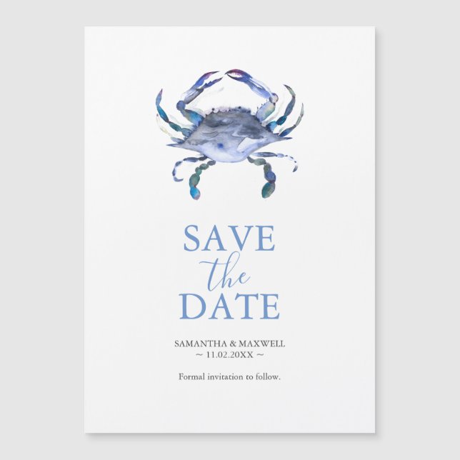 Convite Magnético Imã salve o dia de Casamento de Destino (Frente)