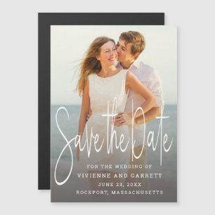 Convite Magnético Imã salve o dia de Fotografia, Uma Foto