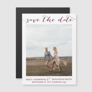 Convite Magnético Imãs salves a data com uma única revista fotogr