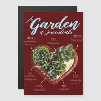 Convite Magnético Jardim De Sucultivos
