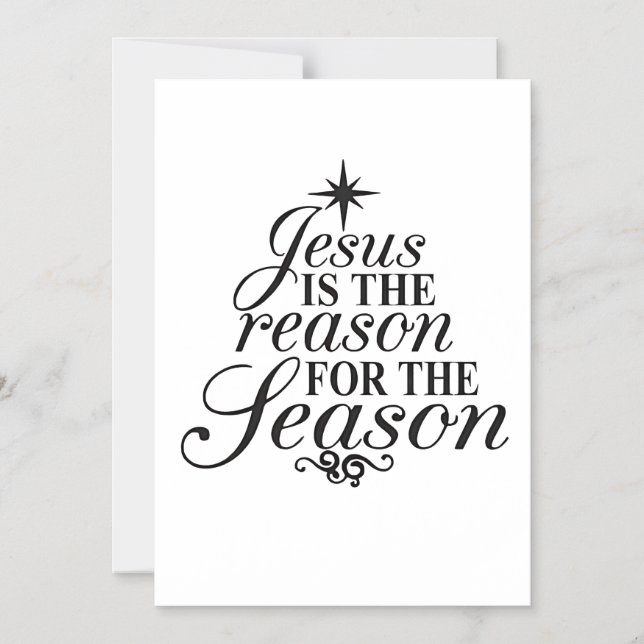 Convite Magnético Jesus É A Razão Da Temporada De Natal  (Frente)