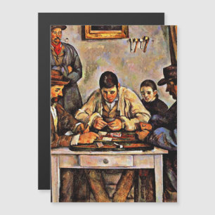 Convite Magnético Jogadores de cartas, pintura de arte