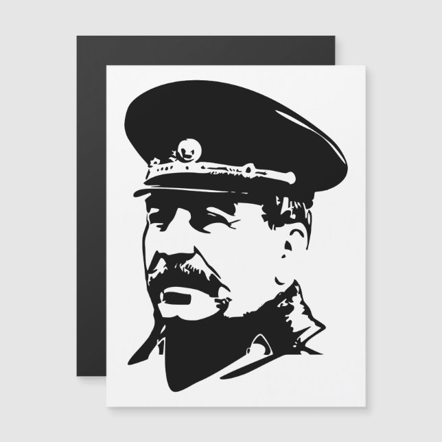 Convite Magnético Joseph Stalin, USSR, CCCP, Soviet Union, Communism (Frente/Verso)