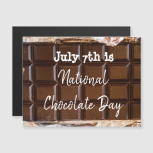 Convite Magnético Julho 7 é Dia Nacional do Chocolate