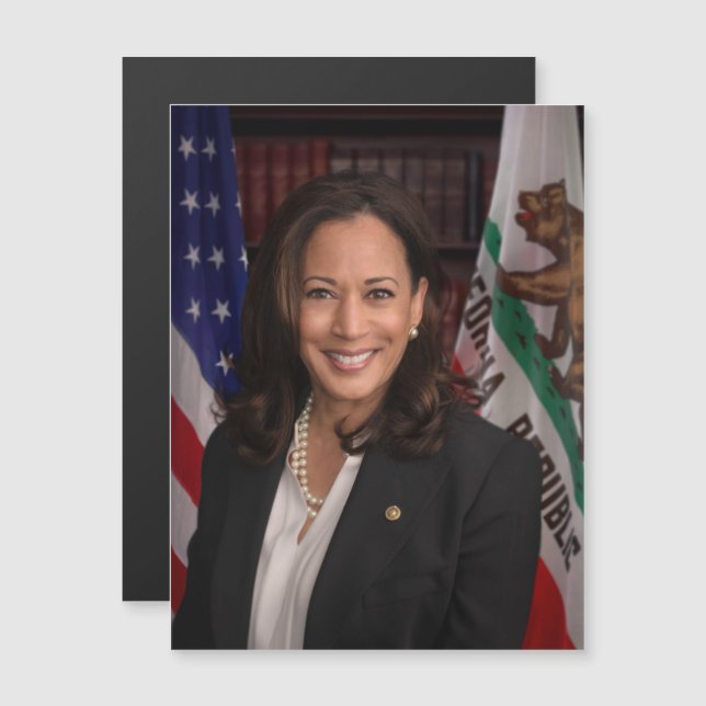 Convite Magnético Kamala Harris Candidato ao Presidente EUA 2024 (Frente/Verso)