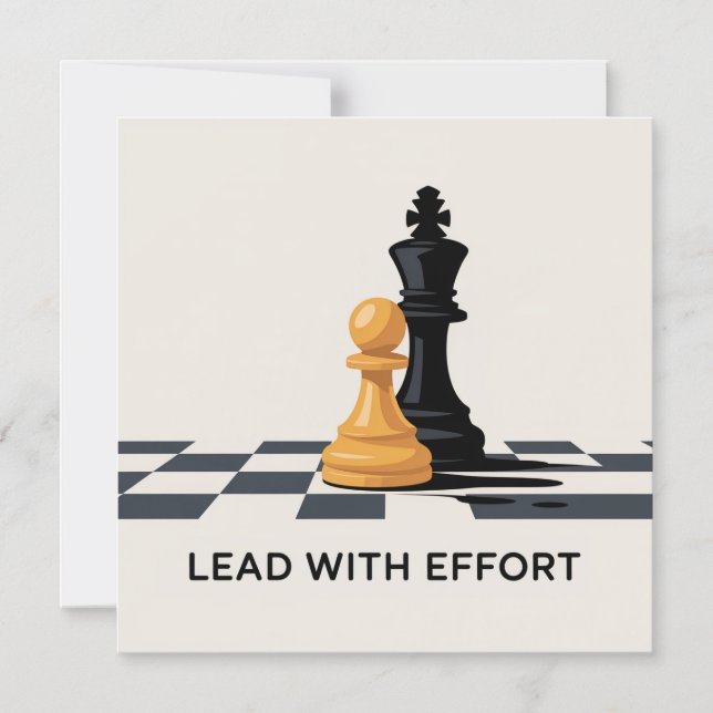 Convite Magnético Lead With Effort (Frente)