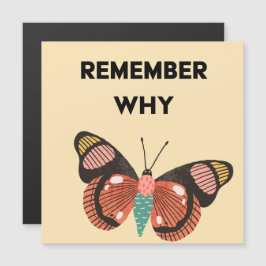 Convite Magnético Lembre-se por que a borboleta magnética