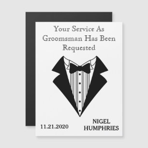 Convite Magnético Lembrete de Padrinho ou Membro da Comitiva