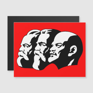 Convite Magnético Lenin, Marx, Engels, União Soviética, Comunismo