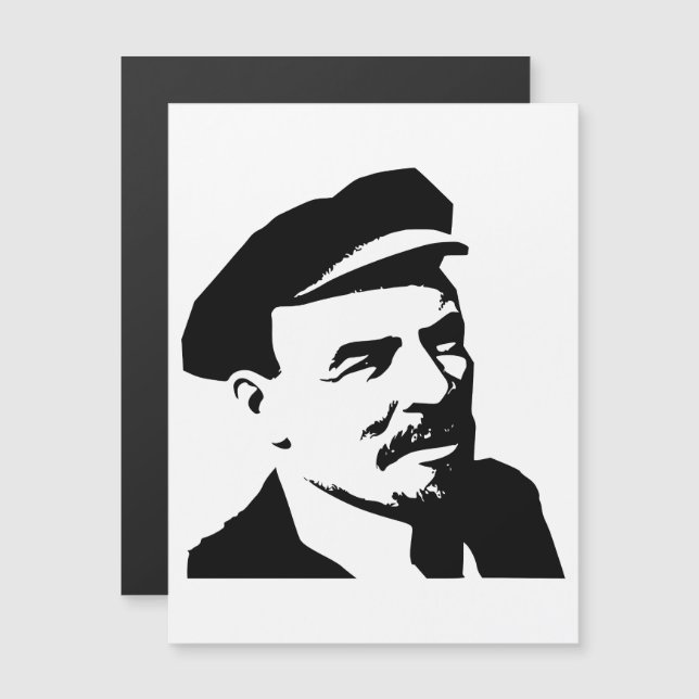 Convite Magnético Lenin, URSS, CCCP, União Soviética, Comunismo (Frente/Verso)