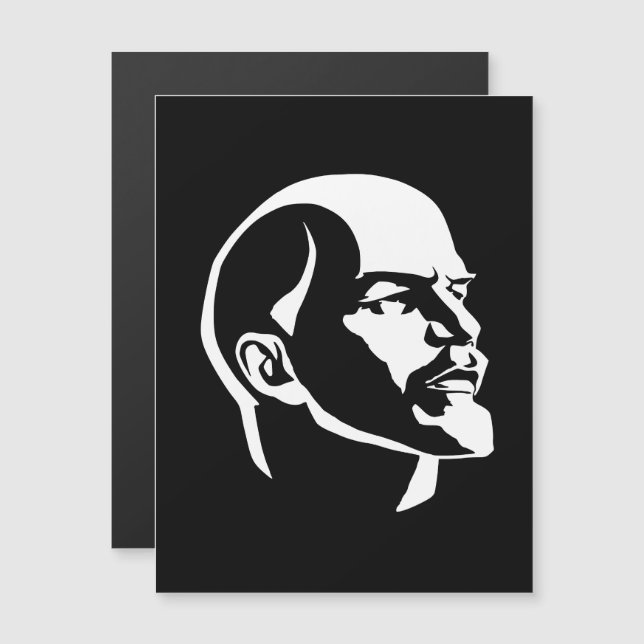 Convite Magnético Lenin, URSS, CCCP, União Soviética, Comunismo (Frente/Verso)