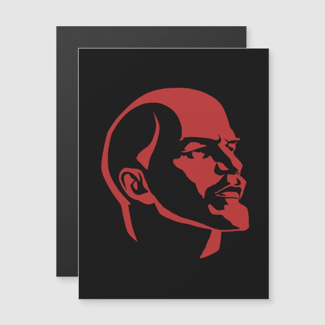 Convite Magnético Lenin, URSS, CCCP, União Soviética, Comunismo (Frente/Verso)