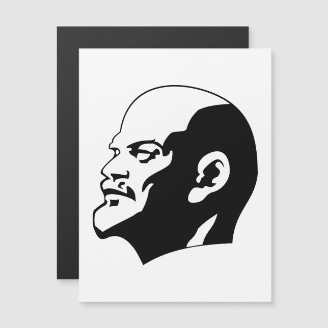Convite Magnético Lenin, URSS, CCCP, União Soviética, Comunismo (Frente/Verso)