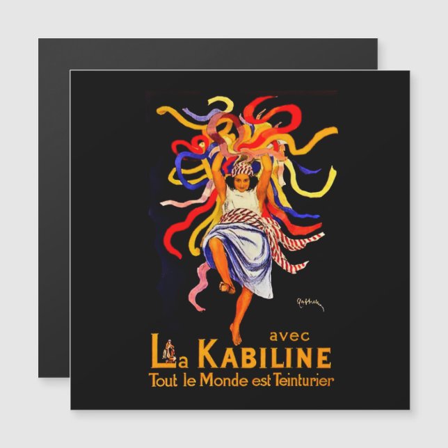 Convite Magnético Leonetto Cappiello La Kabiline Poster (Frente/Verso)