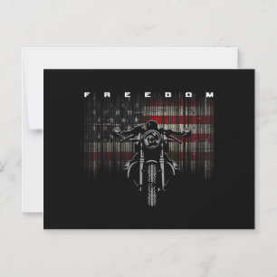 Convite Magnético Liberdade para motocicleta americana