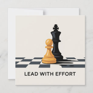 Convite Magnético Liderar Com Esforço