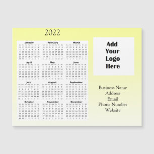 Convite Magnético Logotipo comercial Calendário de 2022 com Aprecia