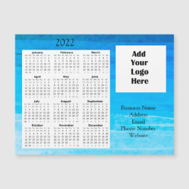 Convite Magnético Logotipo comercial Calendário de 2022 com Apreciaç