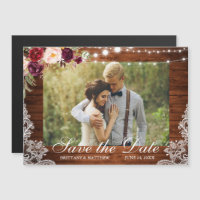 Luzes Florais de Madeira Rústica Lace Foto Salvar 