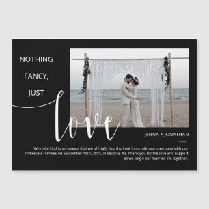 Convite Magnético Magneta de Fotografia Mínima de Script Moderno Pre