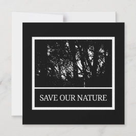 Convite Magnético Magnetkarte mit Umschlag - Save Our Nature
