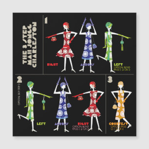 Convite Magnético Mah Jongg Charleston Flat Magnet