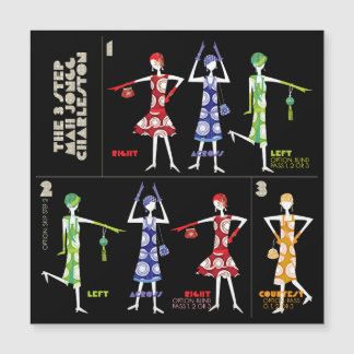 Convite Magnético Mah Jongg Charleston Flat Magnet