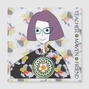 Convite Magnético Mah Jongg Maven Flat Magnet