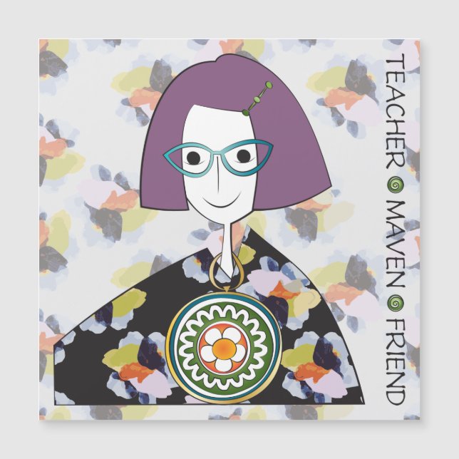 Convite Magnético Mah Jongg Maven Flat Magnet (Frente)