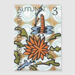 Convite Magnético Mah Jongg Seasons Autumn Magnet Card