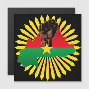 Convite Magnético Mapa do Burkina Faso, Bandeira e Resistência à Rev