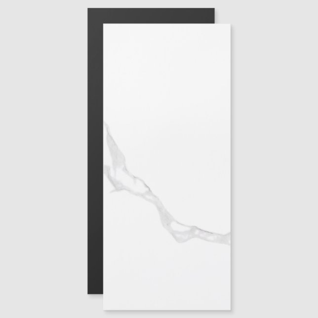 Convite Magnético Mármore Branco  (Frente/Verso)