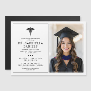Convite Magnético Médico Graduado pela Escola de Medicina Moderna Gr