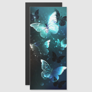Convite Magnético Mint Night Butterflies
