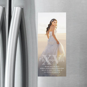 Convite Magnético Mis XV Años Salve a data em que o chic Quinceañera