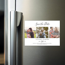 Convite Magnético Modelo de Foto Mínimo 3 Salve a Data