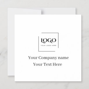 Convite Magnético Modelo de logotipo personalizado elegante