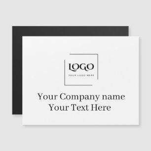 Convite Magnético Modelo de logotipo personalizado elegante