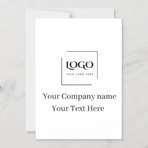 Convite Magnético Modelo de logotipo personalizado elegante