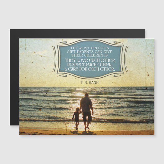 Convite Magnético Most Precious Gift Parents Can Give (Frente/Verso)