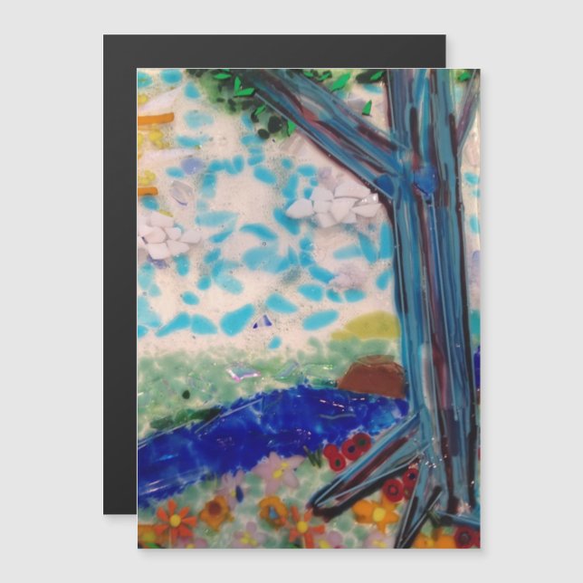 Convite Magnético Na floresta (Frente/Verso)