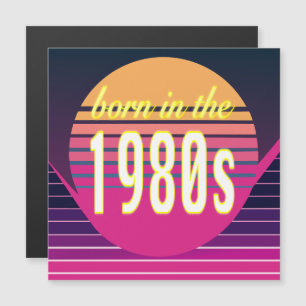 Convite Magnético Nascidos nos anos 80, Geração Y, Geração X, Ano de
