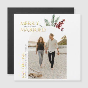 Convite Magnético Natal Feliz Em Breve Casamento Salve A Data M